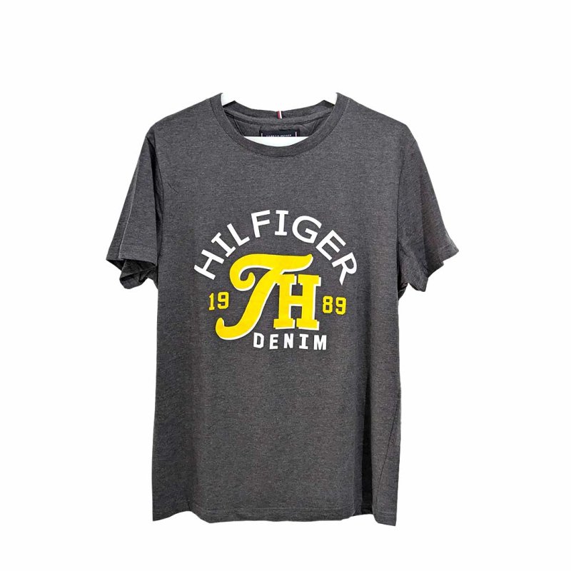 Tommy Hilfiger t-shirt - Gris a motif Jaune